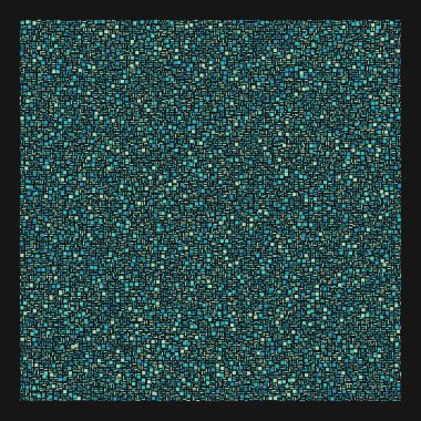 Soyut renk geometrik şekiller deseni, üretken hesaplama sanatı çizimi, renk kareleri ve dikdörtgenler 