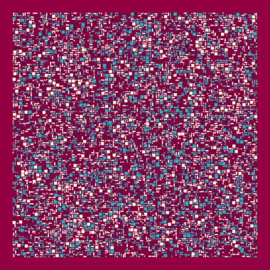 Soyut renk geometrik şekiller deseni, üretken hesaplama sanatı çizimi, renk kareleri ve dikdörtgenler 