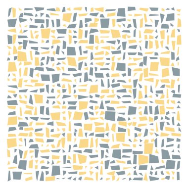 Soyut renk geometrik şekiller deseni, üretken hesaplama sanatı çizimi, renk kareleri ve dikdörtgenler 