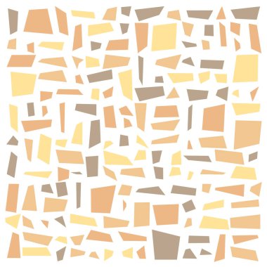 Soyut renk geometrik şekiller deseni, üretken hesaplama sanatı çizimi, renk kareleri ve dikdörtgenler 