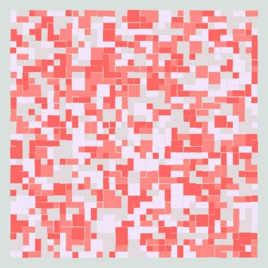 Soyut renk geometrik şekiller deseni, üretken hesaplama sanatı çizimi, renk kareleri ve dikdörtgenler 