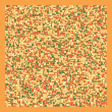 Soyut renk geometrik şekiller deseni, üretken hesaplama sanatı çizimi, renk kareleri ve dikdörtgenler 