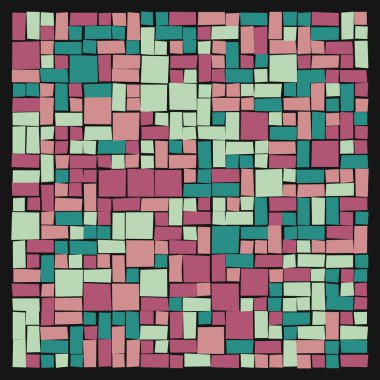 Ofset Quad üretken sanat arkaplan çizimi