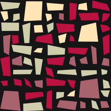 Soyut renk geometrik şekiller deseni, üretken hesaplama sanatı çizimi, renk kareleri ve dikdörtgenler 