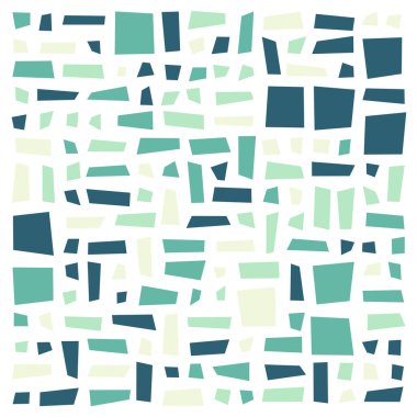 Soyut renk geometrik şekiller deseni, üretken hesaplama sanatı çizimi, renk kareleri ve dikdörtgenler 