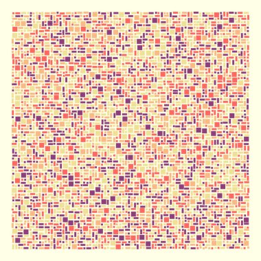 Soyut renk geometrik şekiller deseni, üretken hesaplama sanatı çizimi, renk kareleri ve dikdörtgenler 