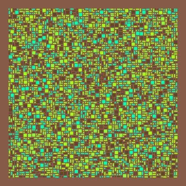 Soyut renk geometrik şekiller deseni, üretken hesaplama sanatı çizimi, renk kareleri ve dikdörtgenler 