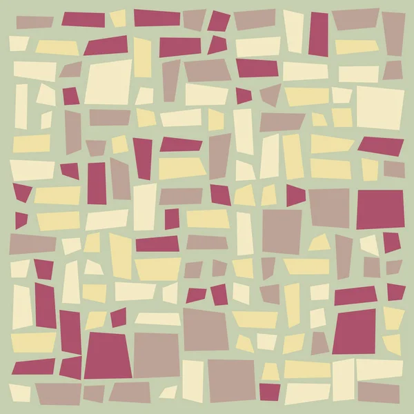 Abstrakte Farbe Geometrische Figuren Muster Generative Computergrafik Illustration Farbige Quadrate — Stockvektor
