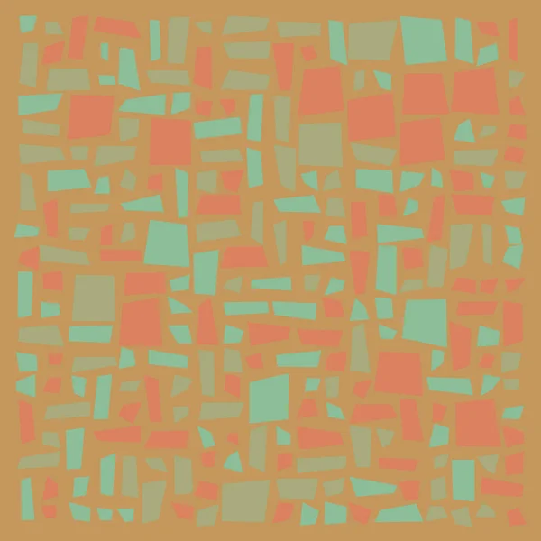 Abstrakte Farbe Geometrische Figuren Muster Generative Computergrafik Illustration Farbige Quadrate — Stockvektor