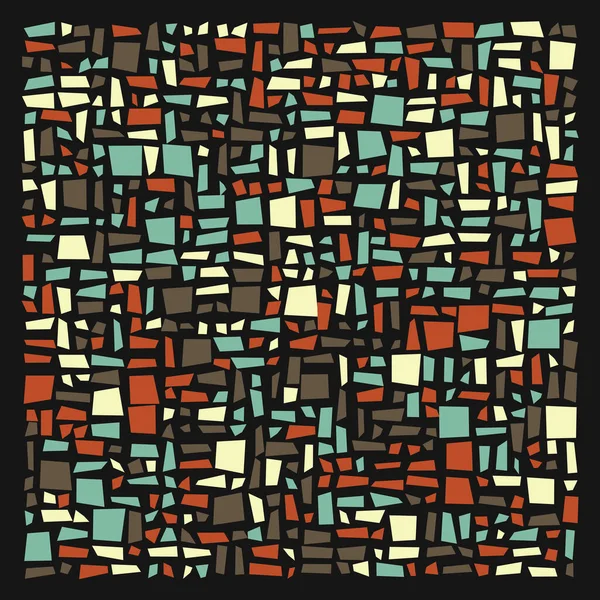 Soyut renk geometrik şekiller deseni, üretken hesaplama sanatı çizimi, renk kareleri ve dikdörtgenler 