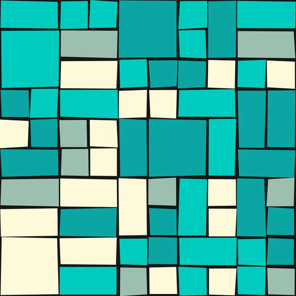 Modello Astratto Figure Geometriche Colori Illustrazione Generativa Arte Computazionale Quadrati — Vettoriale Stock