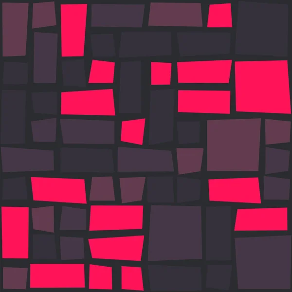 Abstrakte Farbe Geometrische Figuren Muster Generative Computergrafik Illustration Farbige Quadrate — Stockvektor