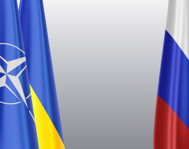 Rus saldırısına karşı Ukrayna ve NATO bayrakları birleşti