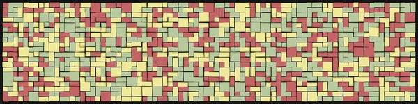 Abstraktes Geometrisches Farbmuster Vektorillustration Quadrate Und Rechtecke — Stockvektor