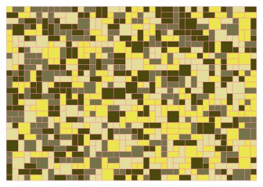 Soyut renk geometrik şekiller örüntüsü, üretici hesaplama sanatsal vektör çizimi, renk kareleri ve dikdörtgenler