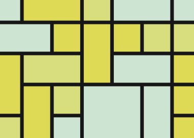 Soyut renk geometrik şekiller örüntüsü, üretici hesaplama sanatsal vektör çizimi, renk kareleri ve dikdörtgenler