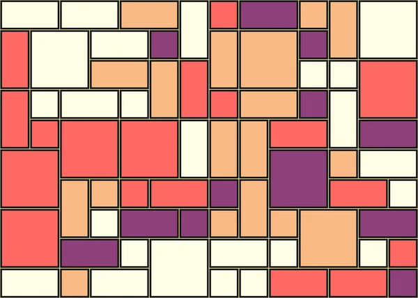 Patrón Figuras Geométricas Color Abstracto Ilustración Generativa Vectores Arte Computacional — Vector de stock