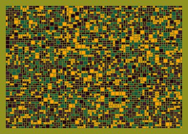 Soyut renk geometrik şekiller örüntüsü, üretici hesaplama sanatsal vektör çizimi, renk kareleri ve dikdörtgenler