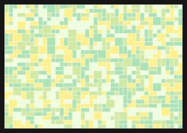Soyut renk geometrik şekiller örüntüsü, üretici hesaplama sanatsal vektör çizimi, renk kareleri ve dikdörtgenler