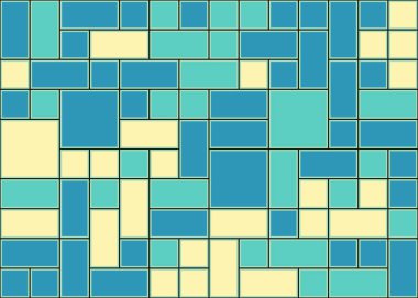 Dengeli dörtlü, üretken sanat çizimi