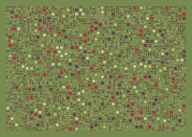 Soyut renk geometrik şekiller örüntüsü, üretici hesaplama sanatsal vektör çizimi, renk kareleri ve dikdörtgenler