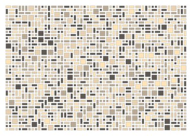 Soyut renk geometrik şekiller deseni, üretken hesaplama sanatı çizimi, renk kareleri ve dikdörtgenler 