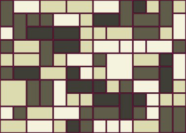 Soyut renk geometrik şekiller örüntüsü, üretici hesaplama sanatsal vektör çizimi, renk kareleri ve dikdörtgenler