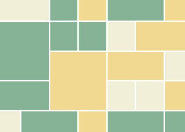 Soyut renk geometrik şekiller deseni, üretken hesaplama sanatı çizimi, renk kareleri ve dikdörtgenler 