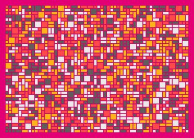 Ofset Quad üretken sanat arkaplan çizimi