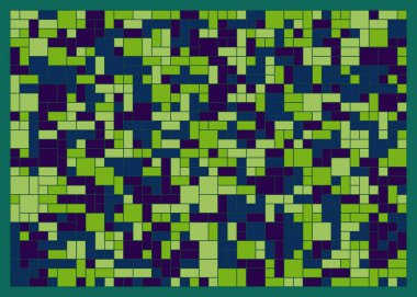 Soyut geometrik desen, vektör illüstrasyonu, kareler ve dikdörtgenler  