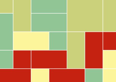 Soyut renk geometrik şekiller deseni, üretken hesaplama sanatı çizimi, renk kareleri ve dikdörtgenler 