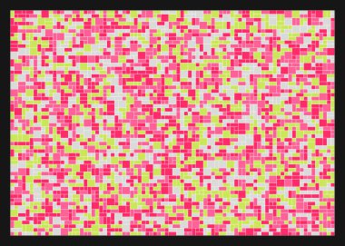 Soyut renk geometrik şekiller deseni, üretken hesaplama sanatı çizimi, renk kareleri ve dikdörtgenler 