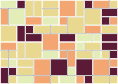 Soyut renk geometrik deseni, vektör illüstrasyonu, kareler ve dikdörtgenler  