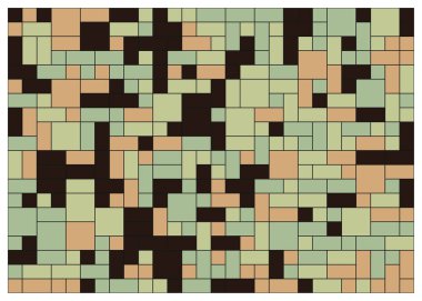 Soyut geometrik desen, vektör illüstrasyonu, kareler ve dikdörtgenler  