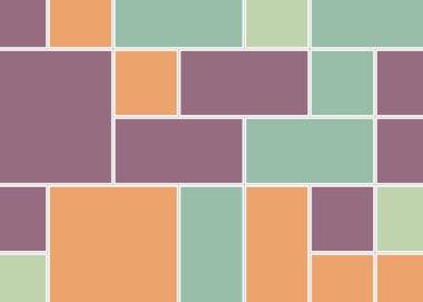 Soyut renk geometrik şekiller deseni, üretken hesaplama sanatı çizimi, renk kareleri ve dikdörtgenler 