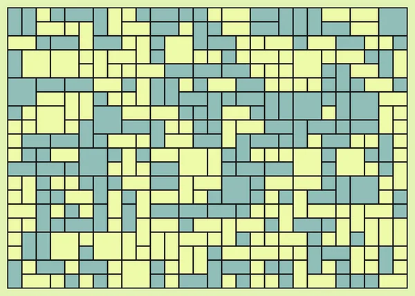 Abstraktes Geometrisches Muster Vektorillustration Quadrate Und Rechtecke — Stockvektor