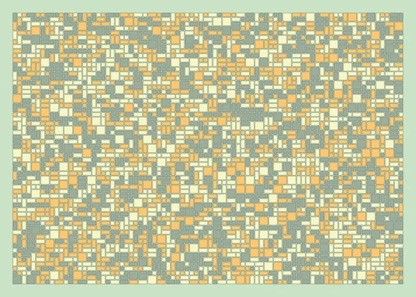 Abstrakte Farbe Geometrische Figuren Muster Generative Computergestützte Kunst Vektor Illustration — Stockvektor