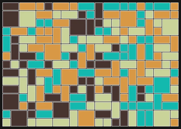 Αφηρημένο Χρώμα Γεωμετρικά Σχήματα Μοτίβο Παραγωγική Υπολογιστική Τέχνη Διανυσματική Απεικόνιση — Διανυσματικό Αρχείο