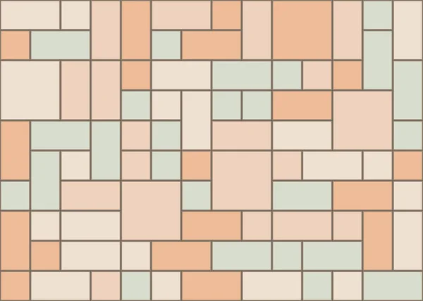 Modello Astratto Figure Geometriche Colori Illustrazione Generativa Arte Computazionale Quadrati — Vettoriale Stock