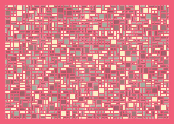 Cuadrilátero Compensatorio Ilustración Arte Generativo — Archivo Imágenes Vectoriales