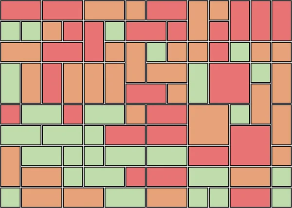 Modello Astratto Figure Geometriche Colori Illustrazione Generativa Del Vettore Arte — Vettoriale Stock