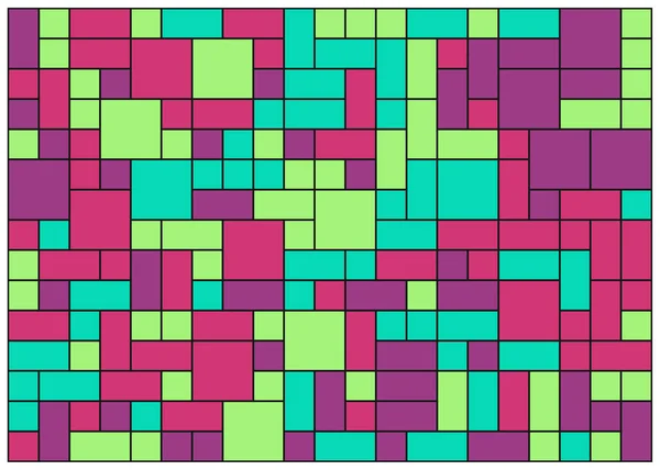 Patrón Figuras Geométricas Color Abstracto Ilustración Generativa Vectores Arte Computacional — Archivo Imágenes Vectoriales