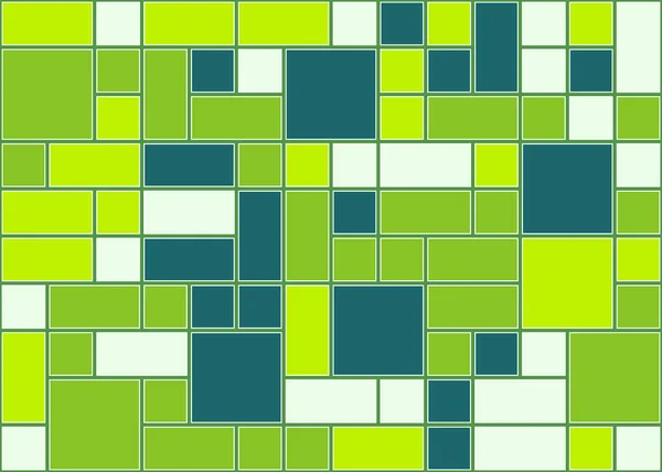 Abstrakt Färg Geometriska Mönster Vektor Illustration Rutor Och Rektanglar — Stock vektor