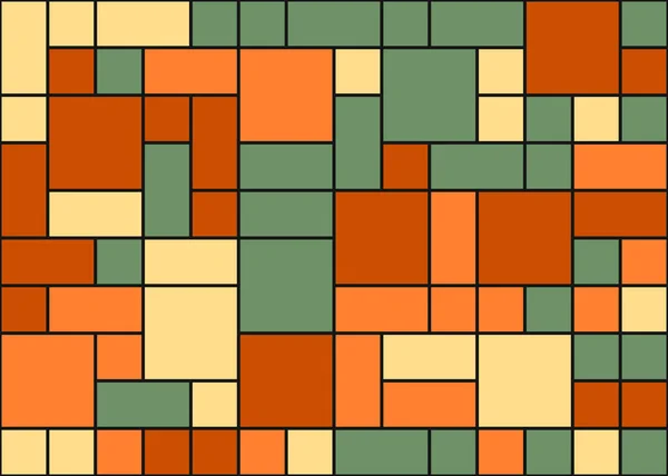 几何图案 矢量图解 正方形和正方形 — 图库矢量图片