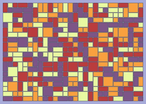 Patrón Figuras Geométricas Color Abstracto Ilustración Generativa Vectores Arte Computacional — Archivo Imágenes Vectoriales