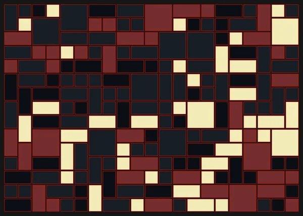 Modèle Géométrique Abstrait Couleur Illustration Vectorielle Carrés Rectangles — Image vectorielle