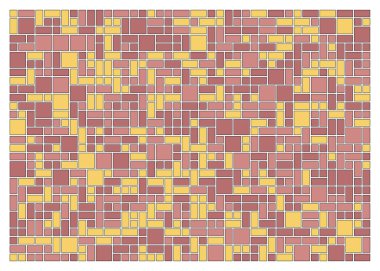 Soyut renk geometrik deseni, vektör illüstrasyonu, kareler ve dikdörtgenler  