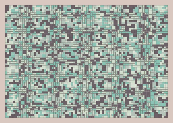 Patrón Figuras Geométricas Color Abstracto Ilustración Generativa Arte Computacional Cuadrados — Vector de stock