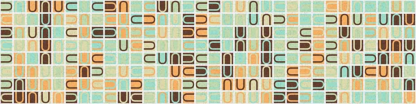 Soyut geometrik desen üretken hesaplama sanatı illüstrasyonu, fayans renk parçalarının taklidi