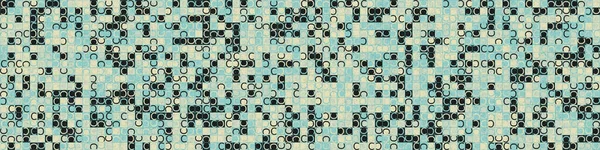 Soyut geometrik desen üretken hesaplama sanatı illüstrasyonu, fayans renk parçalarının taklidi